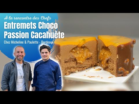 Passion Chocolate Mousse with Peanut Praline