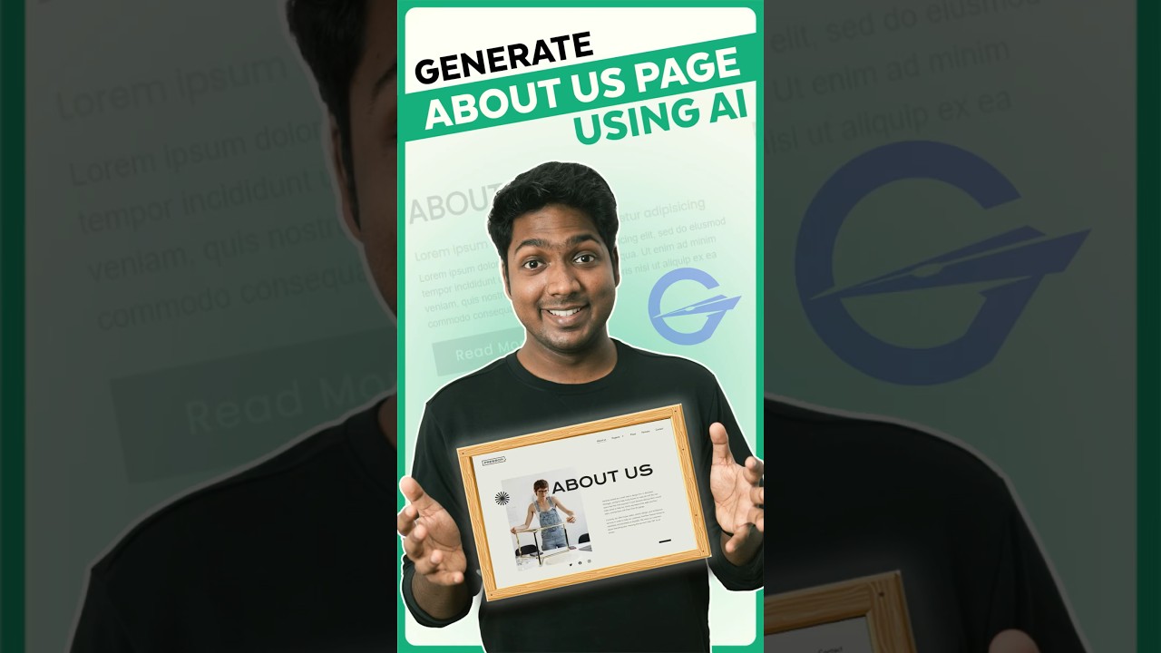 Write About Us Page Content in One Click 🖱️ #engagingcontent #aitool