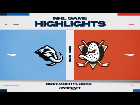 NHL Highlights | Mammoth vs. Ducks - November 17, 2025