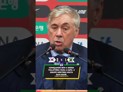 A SELEÇÃO ESTÁ BEM ENCAMINHADA PARA A COPA? 🤔 ANCELOTTI ANALISOU! #shorts