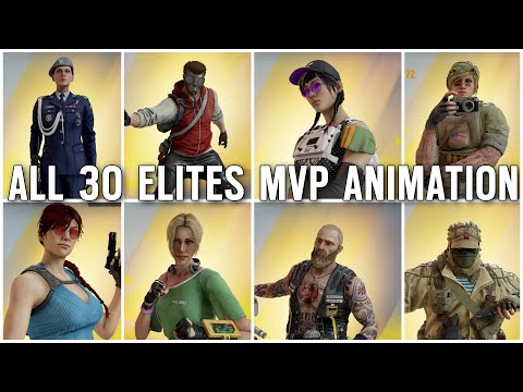 All 30 Rainbow Six Siege Elites MVP Animation + Unreleased Dokkaebi Elite - Rainbow Six Siege