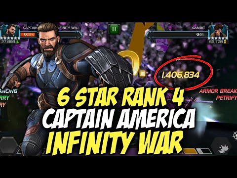 6 Star Rank 4 Captain America Infinity War | Marvel Contest Of Champions