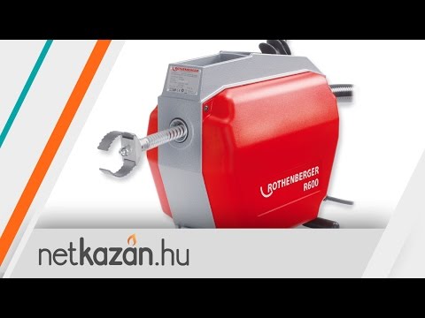 Rothenberger R600 Duguláselhárító Gép 16 és 22 mm-es spriál és szerszám készlettel