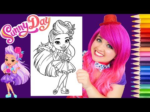 Coloring Sunny Day Blair Coloring Book Page Prismacolor Colored Pencil | KiMMi THE CLOWN Video