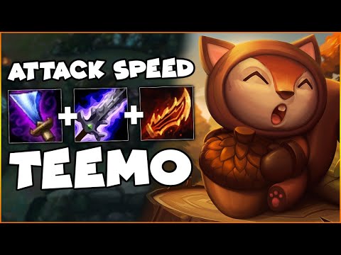Full Attack Speed Teemo! Best On-Hit Teemo Build EVER!