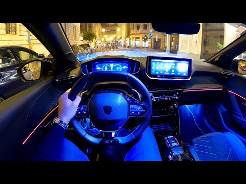 PEUGEOT 208 (48V HYBRID) FACELIFT 2024 – NACHT-POV-Probefahrt (PURE DRIVING) 100 PS