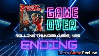 Rolling Thunder (1989) Namco Nintendo NES ending [Retro Gaming]