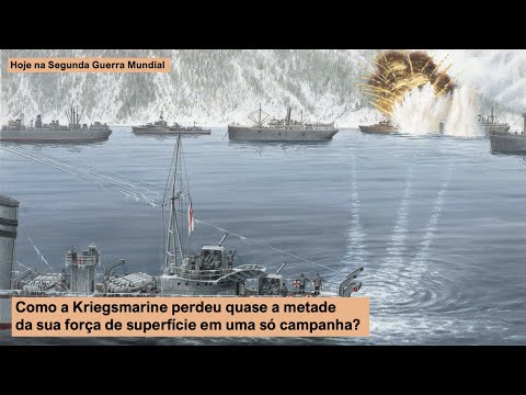 How did the Kriegsmarine lose almost half of its surface force in a single campaign?