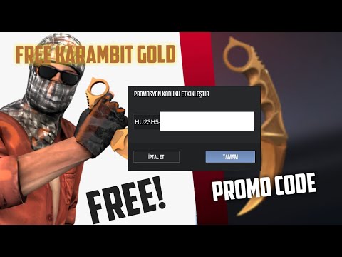 STANDOFF 2 PROMO CODE FREE KNİFE / Промо-код Standoff 2 KARAMBİT GOLD 2020 #Standoff2promocode