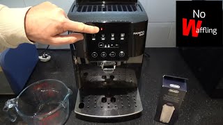 How to RESET Red Water Filter Warning Light Delonghi Magnifica Start Coffee Machine - Beginner guide