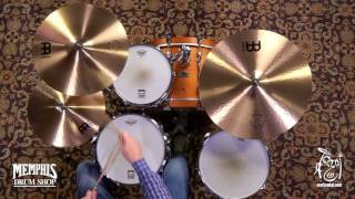 Video thumbnail for Meinl 15" Pure Alloy Traditional Medium Hi Hat Cymbals - 1140/1304g (PA15MH-1122216B) by Memphis Drum Shop