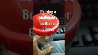 Reusing McDonalds bottle for 60 days #mcdonalds #coke #cocacola #reuse #bottle