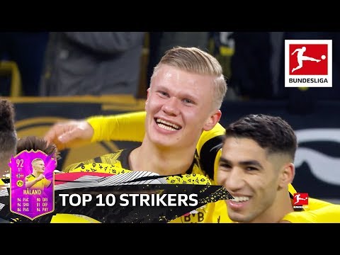 Top 10 Strikers - Haaland, Werner, Lewandowski & More | EA SPORTS FIFA 20