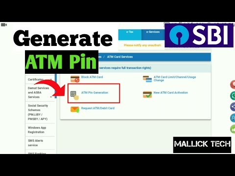 How to set SBI ATM Pin Online | घर बैठे एसबीई एटीएम पिन सेट करे । Video