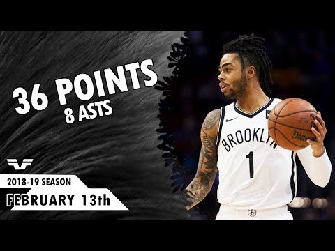 D'Angelo Russell - 2019.02.13 - Nets vs Cavaliers - 36 Points, 8 Asts