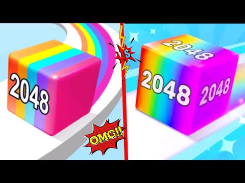 🐎 Jelly Run 2048 vs cube run 2048 Game videos Mobile Gameplay Android, iOS All New Update level