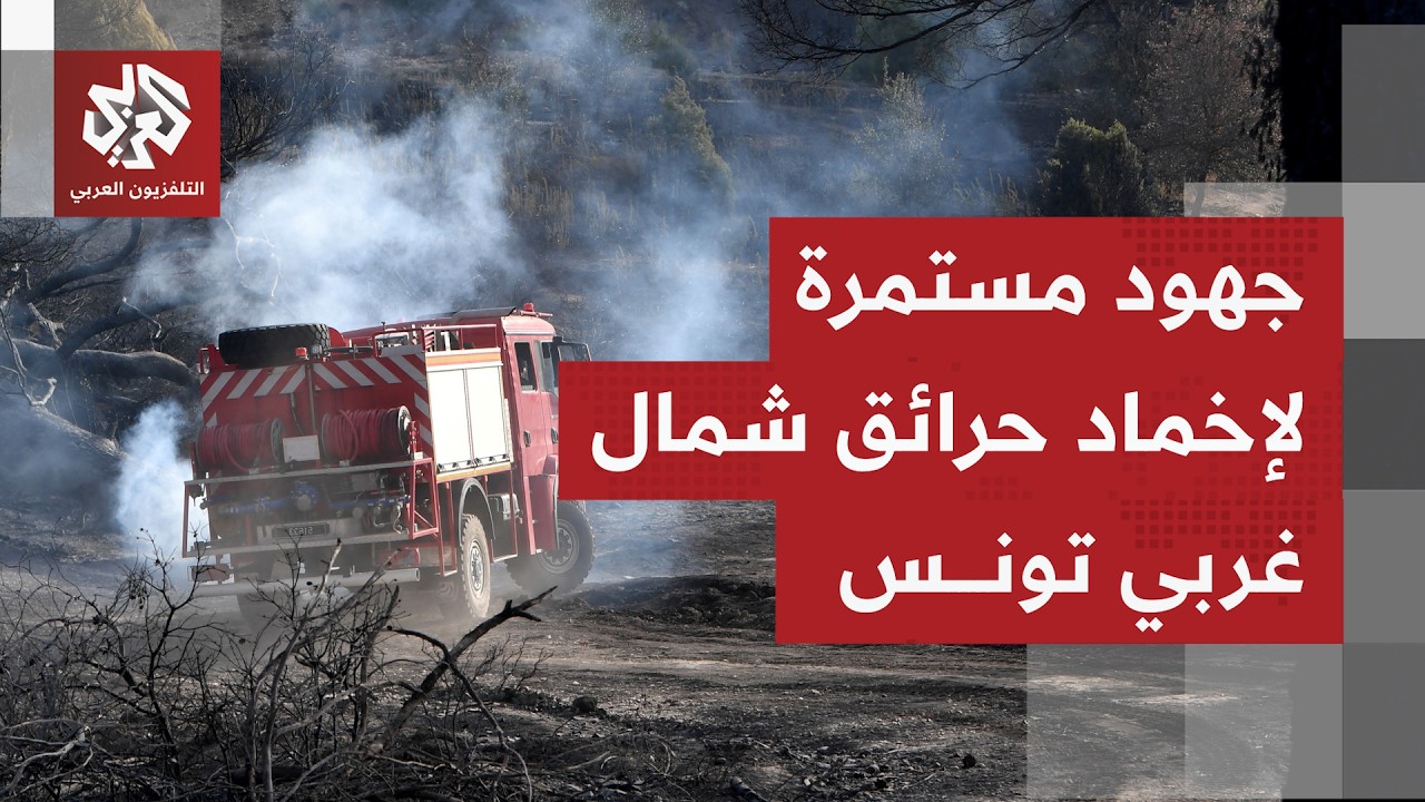 فرق الإطفاء التونسية تواصل العمل لإخماد حرائق اندلعت في محافظة سليانة شمال غ