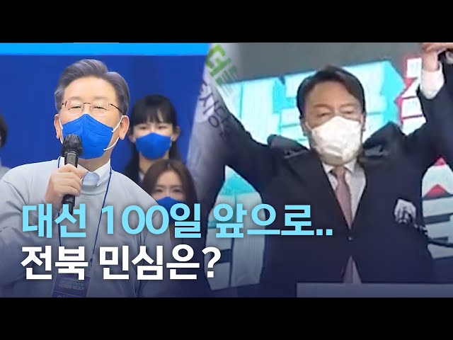대선 100일 앞으로..전북 민심은?