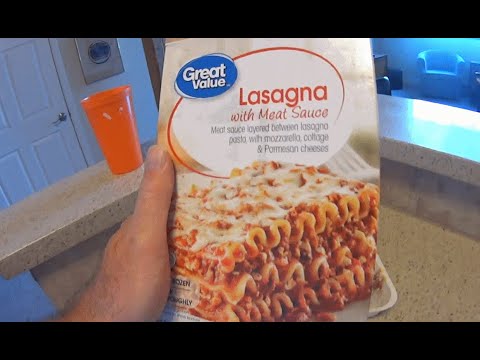 Microwave Dave Walmart Great Value Lasagna With Meat...