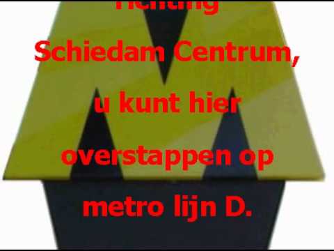 Rotterdam (RET Metro); announcement for next stop; Beurs (20110603)