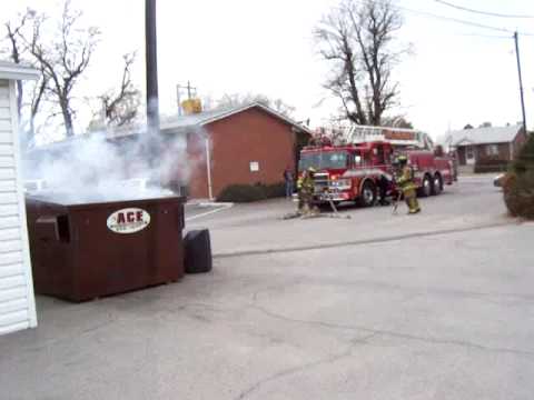 OFD Truck 31 Dumpster Fire