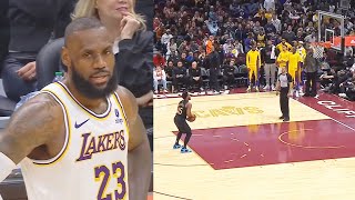 LeBron James CAN'T BELIEVE Worst Ref Technical Foul After Dunk Rim Pull Up! Lakers vs Cavaliers
