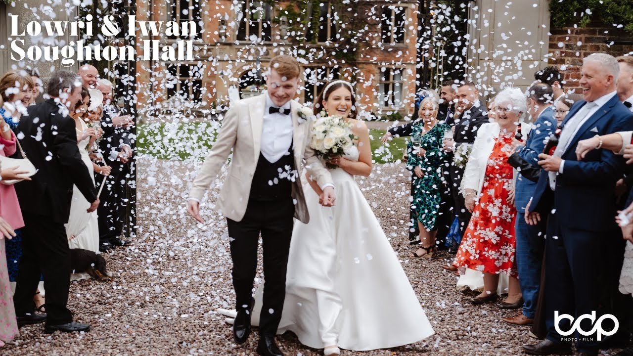 Soughton Hall wedding photography and film
