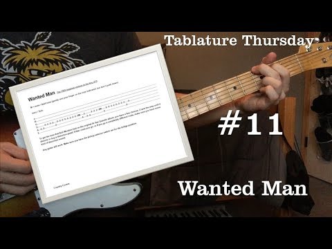 Tablature Thursday #11: How to play Wanted Man with Tabs & Some Bob Wootton Picking Theory
