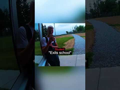 Student Rides Dirt Bike Through School