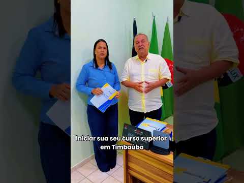 PREFEITURA DE SALGADO ASSINA CONVÊNIO COM FACULDADE DE TIMBAÚBA - PE