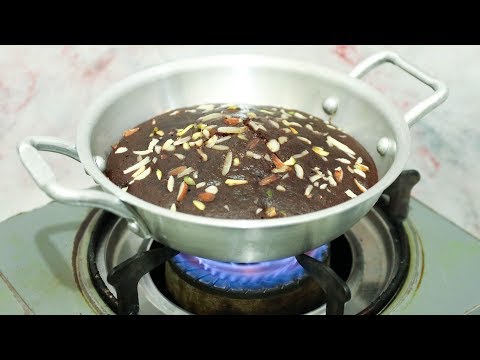 EGGLESS CHOCOLATE SUJI CAKE IN KADAI l CHOCOLATE SAMOLINA CAKE l WITHOUT OVEN