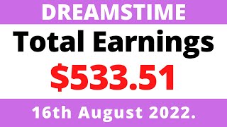 Dreamstime My Earnings All Time $533