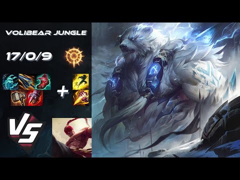 JUNGLE Volibear vs Lee Sin - EU Challenger Patch 14.5