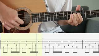 Paper Cut, Chinese Burn - Passenger - Guitar Tutorial + TABS on screen