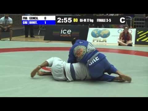 E. Dimitropoulos (GRE) Vs C. Goncalves (FRA) - GI -77kg - Fila European 2012