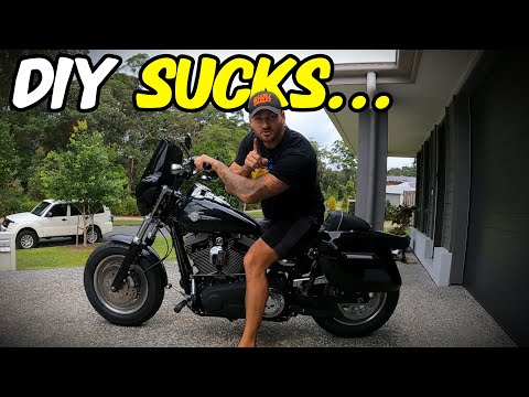 Fitting New Handlebars To My Fatbob - WAS IT WORTH IT !?