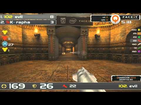 QuakeCon 2013 Group Stage (Group A) Evil vs Rapha (map 1 of 2 ztn)