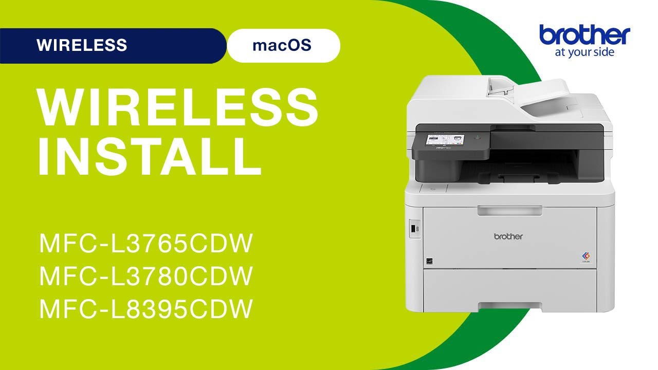 Install MFCL3780CDW wireless setup - Mac