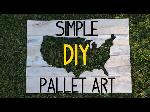 Turn Pallet Wood into a Map! Video