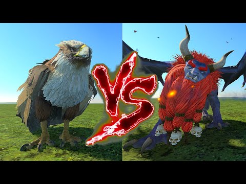 Great Eagle VS Lammasu. Total War Warhammer 3