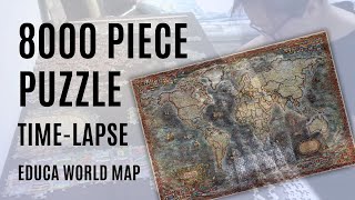 8000片世界地圖拼圖 縮時攝影 / Educa Puzzle 8000piece World map