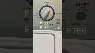 How to get an Amana washer into diagnostic test mode