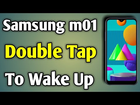 Samsung M01 Double Tap To Wake | Double Tap To Wake Up Samsung M01