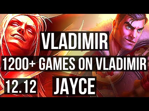 VLADIMIR vs JAYCE (TOP) | 4.7M mastery, 7/0/4, 1200+ games, Godlike | KR Master | 12.12