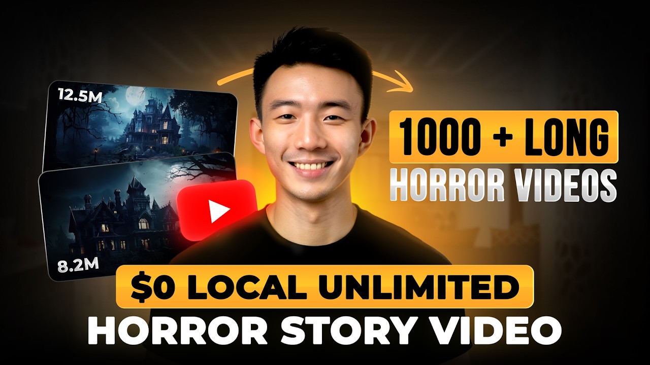 $0 Unlimited Long Form Horror Story Videos on Autopilot With This AI Video System