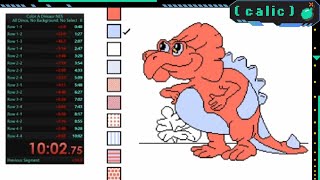 Color A Dinosaur NES Speedrun ~ Amazing Two Color Strat !!