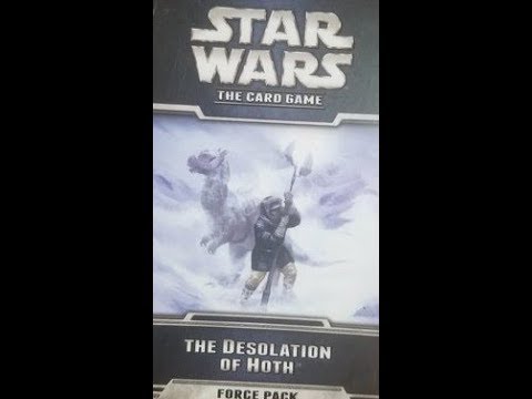 Star Wars LCG: Desolation of Hoth Force Pack (2013, Fantasy Flight Games) -- What's Inside
