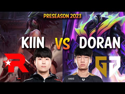KT Kiin vs Gen Doran - AKALI vs K'SANTE Top - KR Ranked