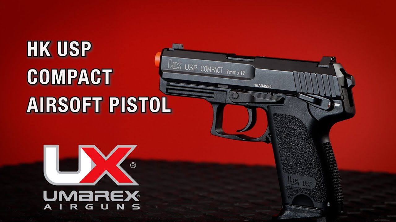 HK USP Compact GBB Airsoft Pistol - Black YouTube Video ID xglieYyF0kU
