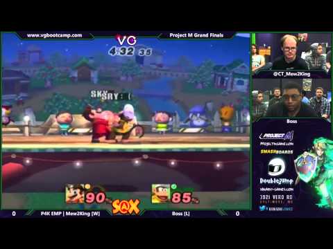 S@X 9/9/14 - Mew2King (Mario) vs Boss (Diddy Kong) - Project M Grand Finals - Smash PM